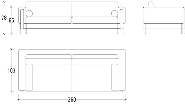 Dali 4 Seater Sofa Dali-005