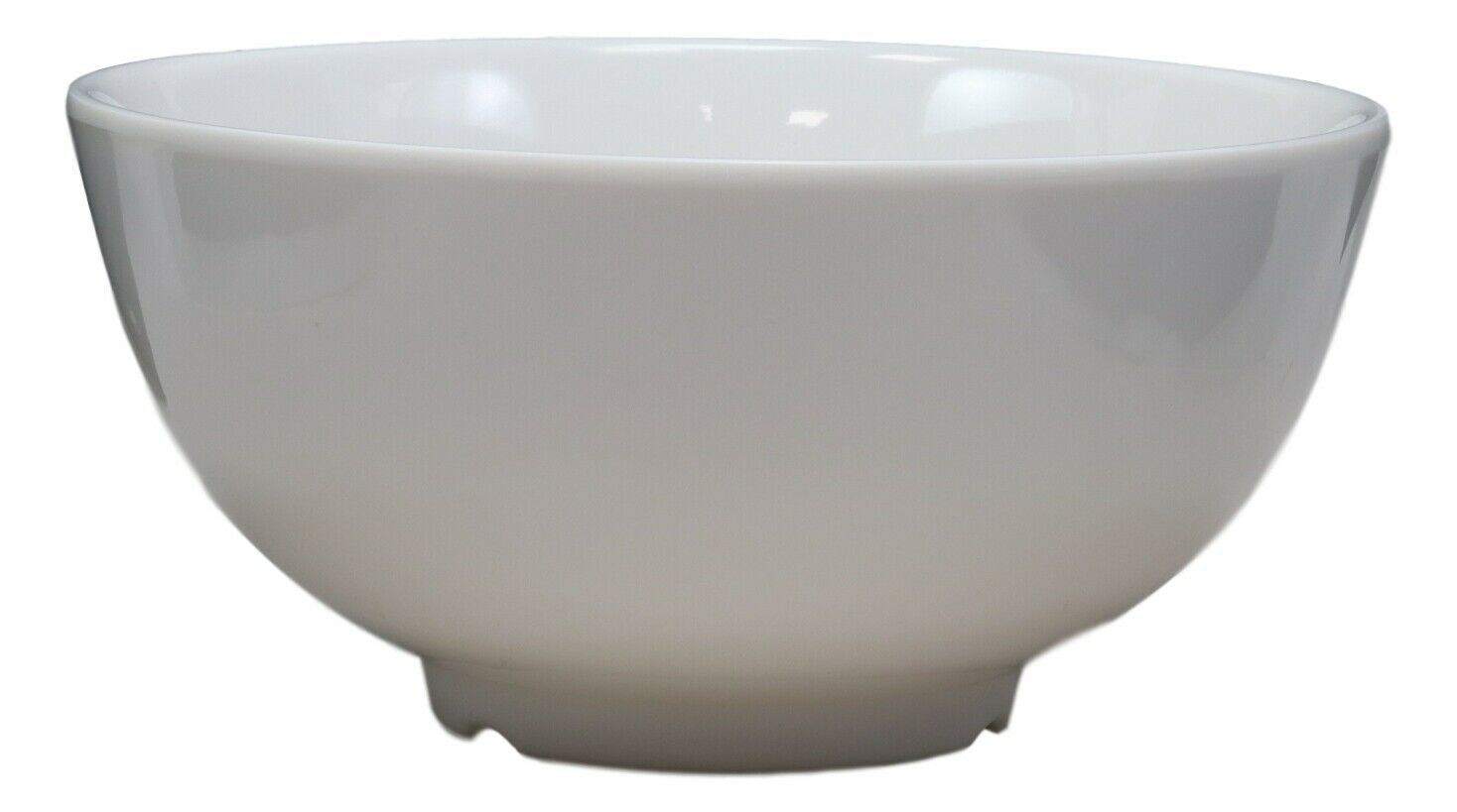 1 White Smooth Melamine Large Deep Round Bowls 48oz For Ramen Salad Soup Pack of 6 EBR02