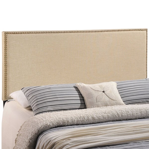 Region Queen-size Nailhead Upholstered Headboard - - 18180229