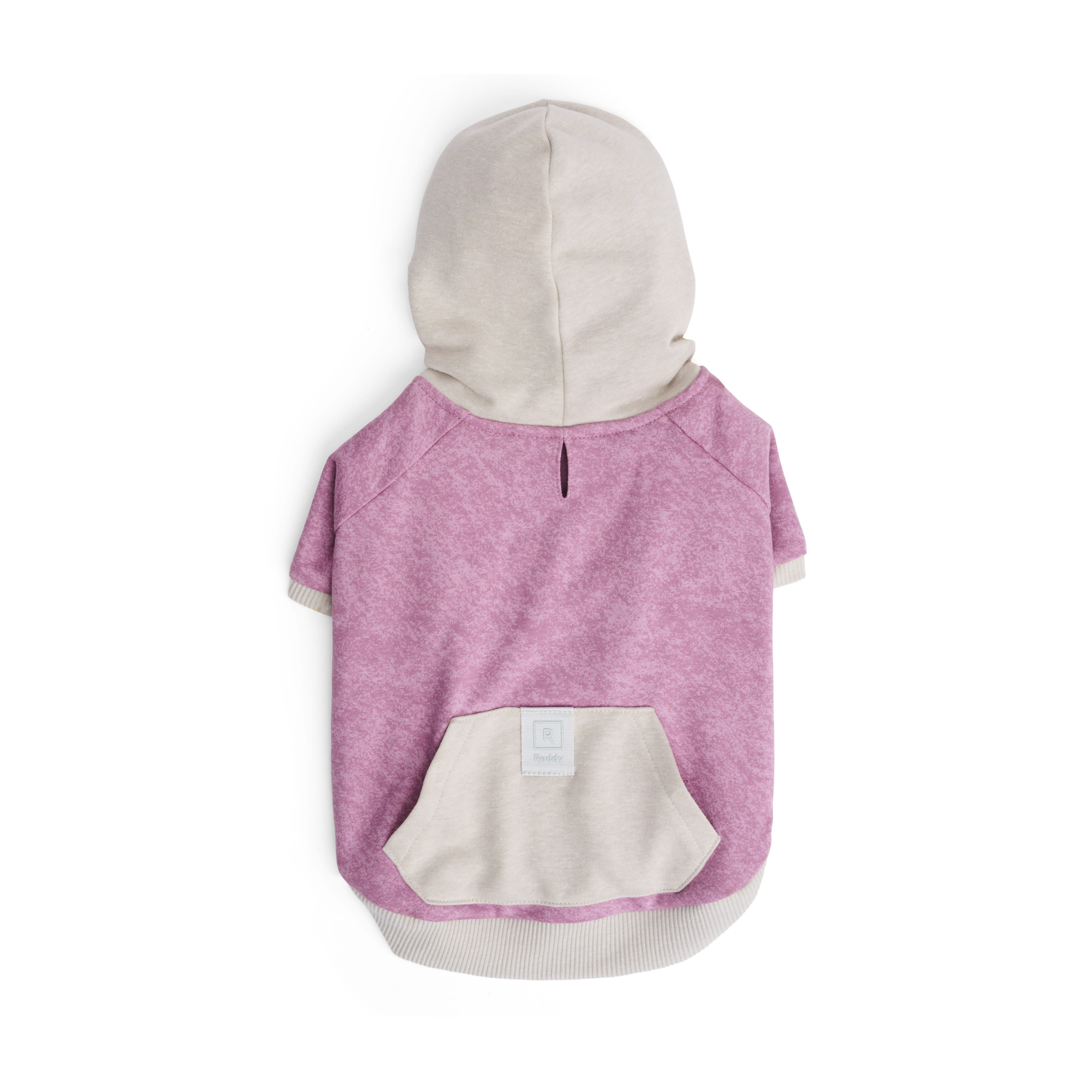 Reddy Mauve and Grey Washed Dog Hoodie， X-Small