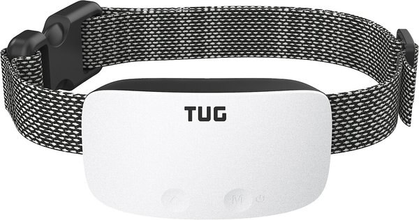 TUG Rechargeable Waterproof Dog Bark Collar， White