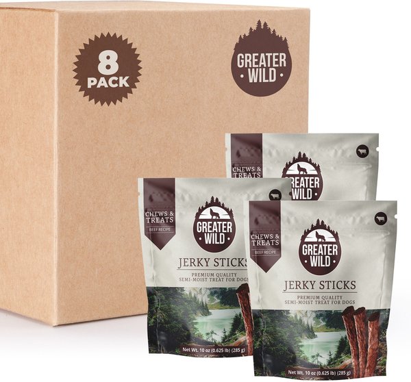 Greater Wild Premium Beef Flavored Jerky Dog Treats