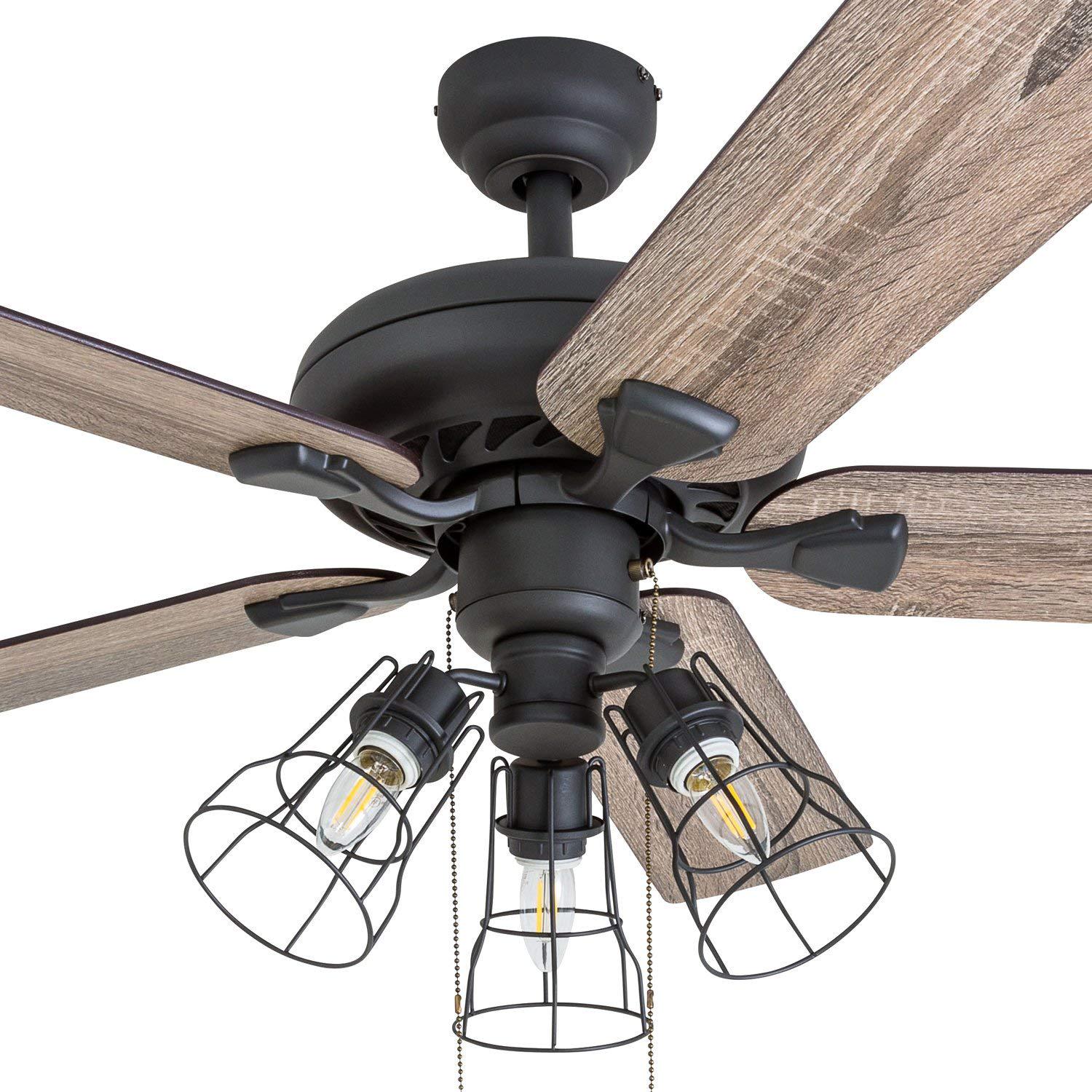 52 Prominence Home Lincoln Woods Aged Bronze Ceiling Fan