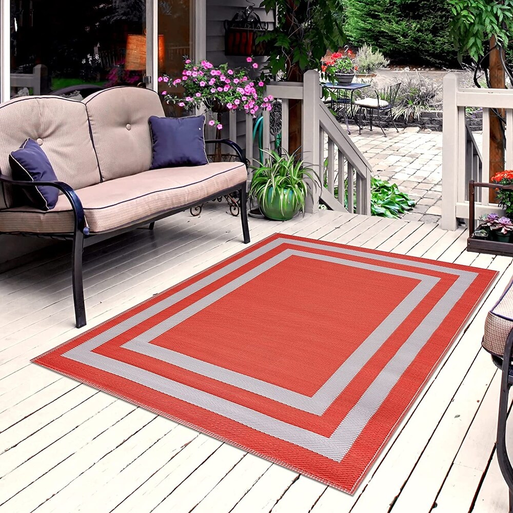 Paris Lightweight Reversible Recycled Plastic Outdoor Floor Mat/Rug