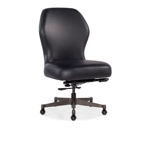 Black and Gunmetal Executive Swivel Tilt Chair