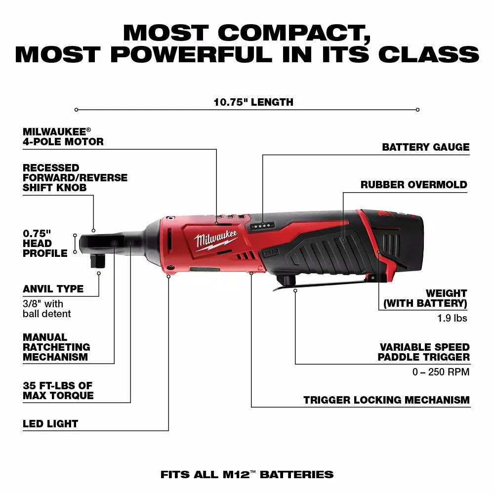 Milwaukee M12 FUEL 12-Volt Li-Ion Brushless Cordless Hammer Drill/Impact Driver Combo Kit with 3/8 in. Ratchet and Inflator (2-Tool) and#8211; XDC Depot