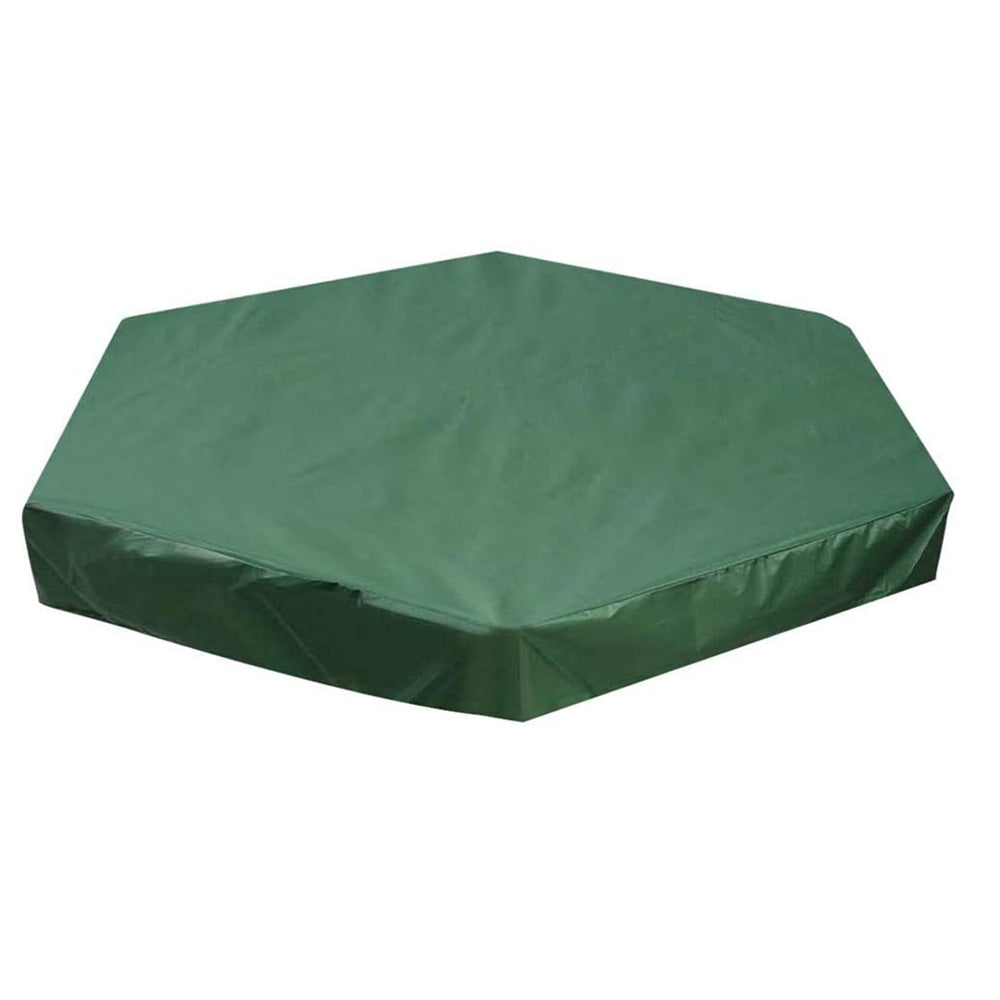 Hexagonal Sandpit Cover With Drawstring Waterproof Dust-Proof Sandbox Cover for Garden Outdoor Hexagon Bunker Cover