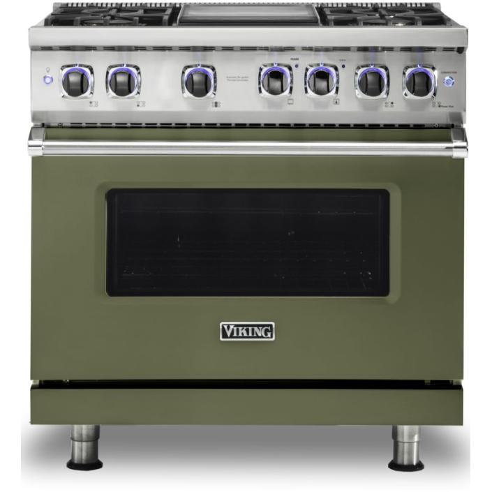 Viking 36-inch Freestanding Gas Range with Elevation Burners VGR7362-4GCY