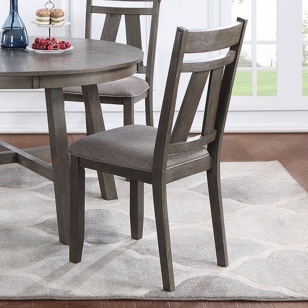 Topcraft Wooden Upholstered Dining Chair Set of 2