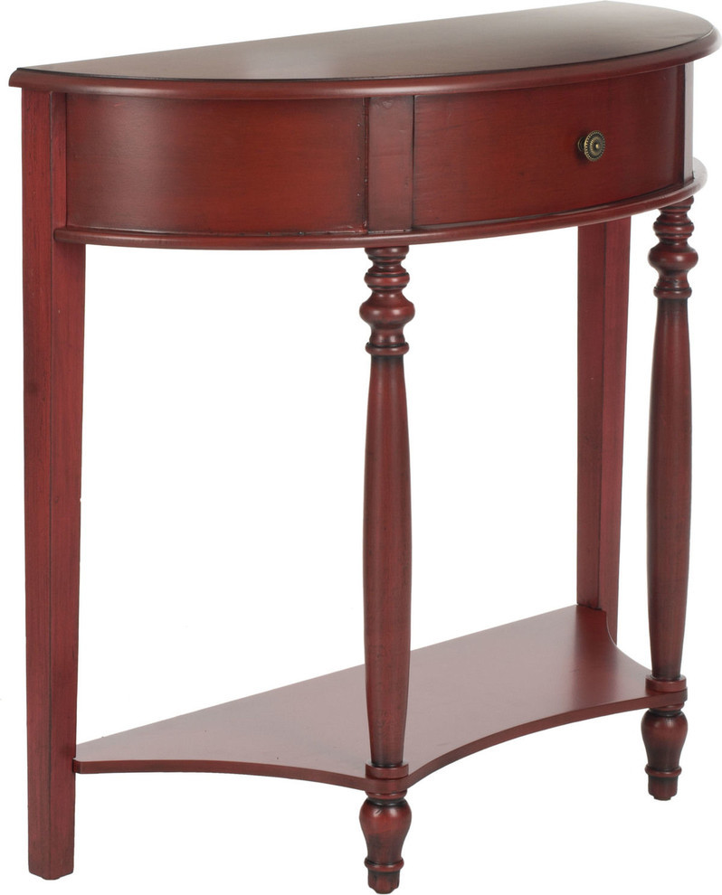 Safavieh David Console Table With Storage Drawer   Traditional   Console Tables   by Buildcom  Houzz