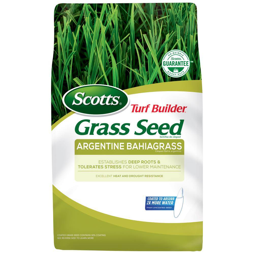 Scotts Turf Builder 5 lbs. Grass Seed Argentine Bahiagrass for Excellent Heat  Drought Resistance 18001-1