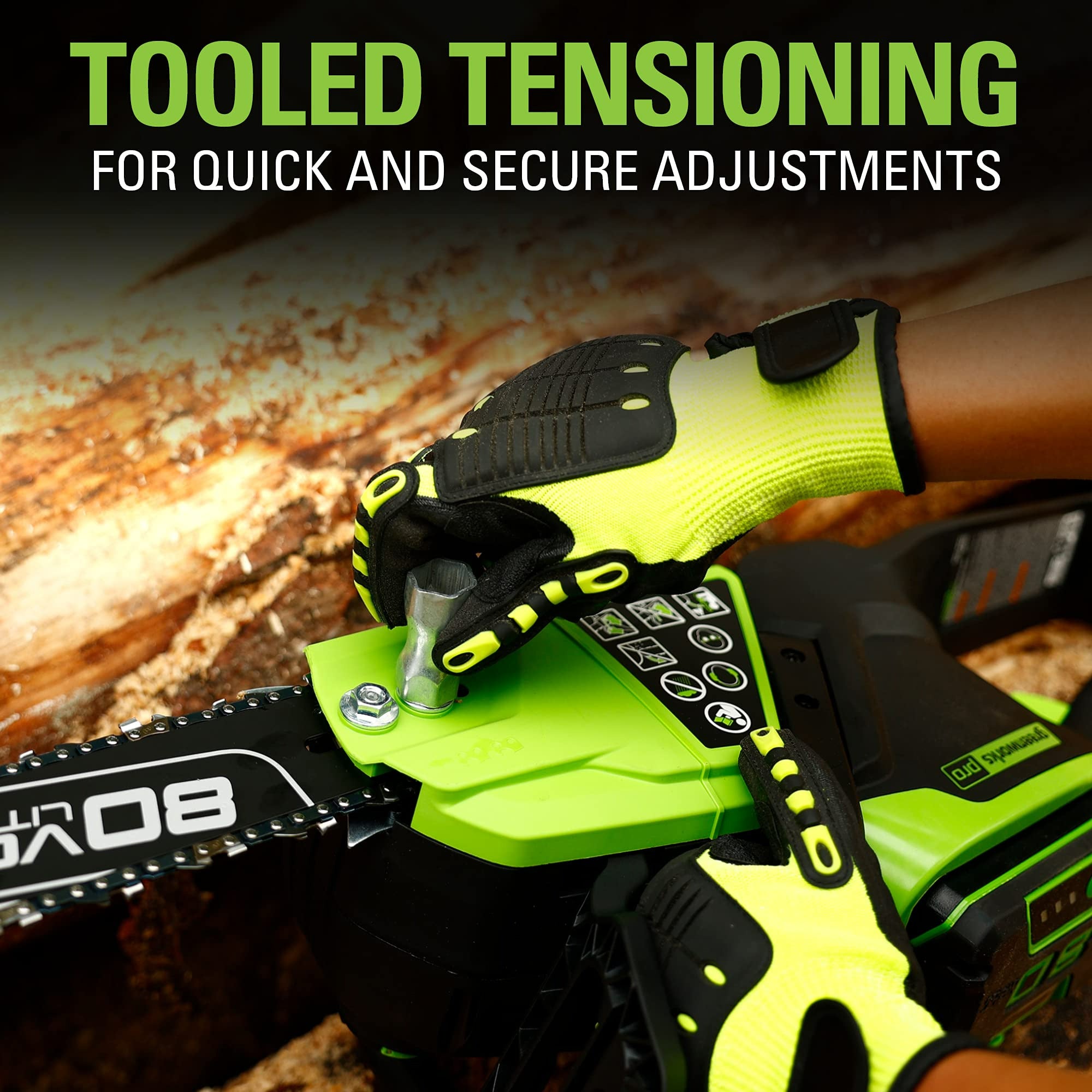 80V 16-Inch Cordless Brushless Chainsaw | Greenworks Tools