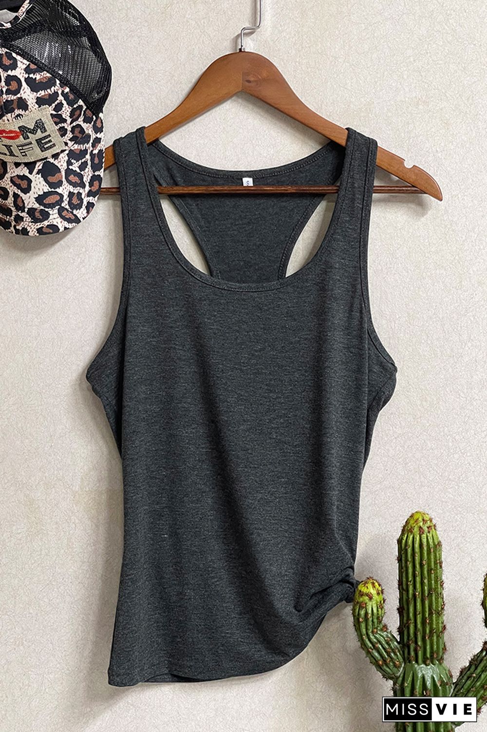 Pure Color Sleeveless Tank Top Wholesale