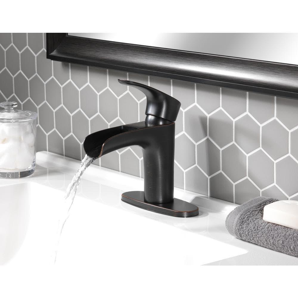 Tosca Single Hole SingleHandle Bathroom Faucet in OilRubbed Bronze