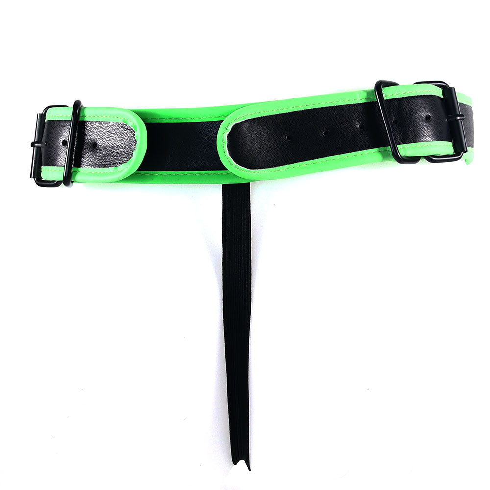 Ouch! Glow In The Dark Front Buckle Jock Strap /XL