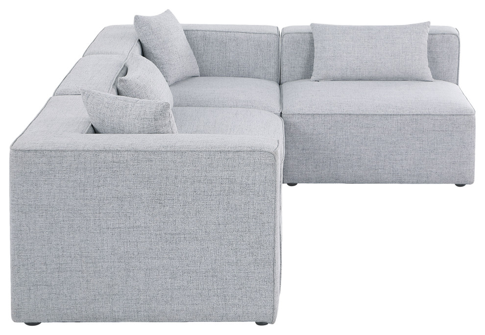 Cube Upholstered Modular Sectional   Transitional   Sectional Sofas   by Meridian Furniture  Houzz