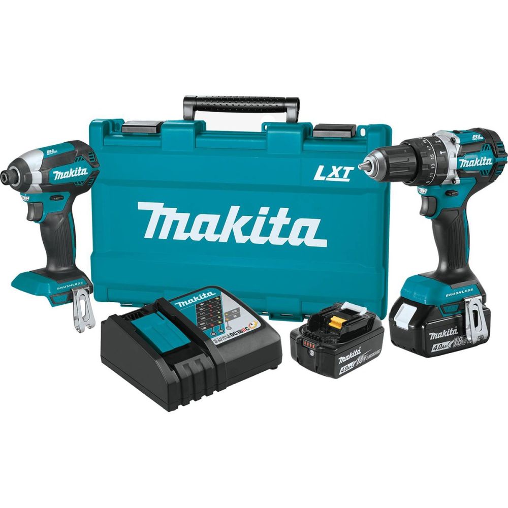 Makita XT269M 18V LXT Lithium-Ion Brushless Cordless 2 PC Combo Kit (4.0Ah)