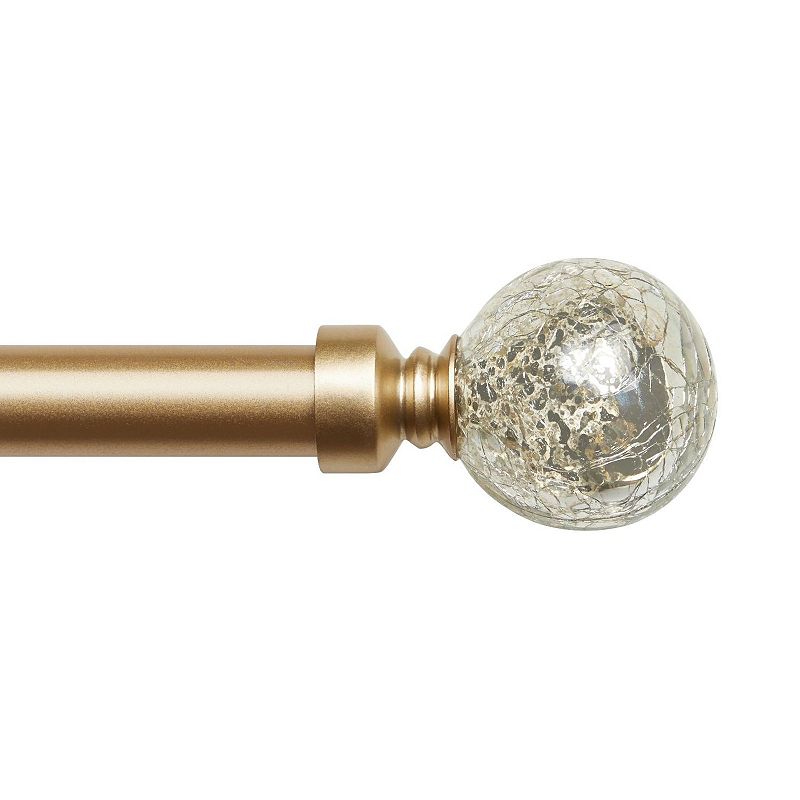 Exclusive Home Aged Sphere 1-in. Adjustable Curtain Rod Set