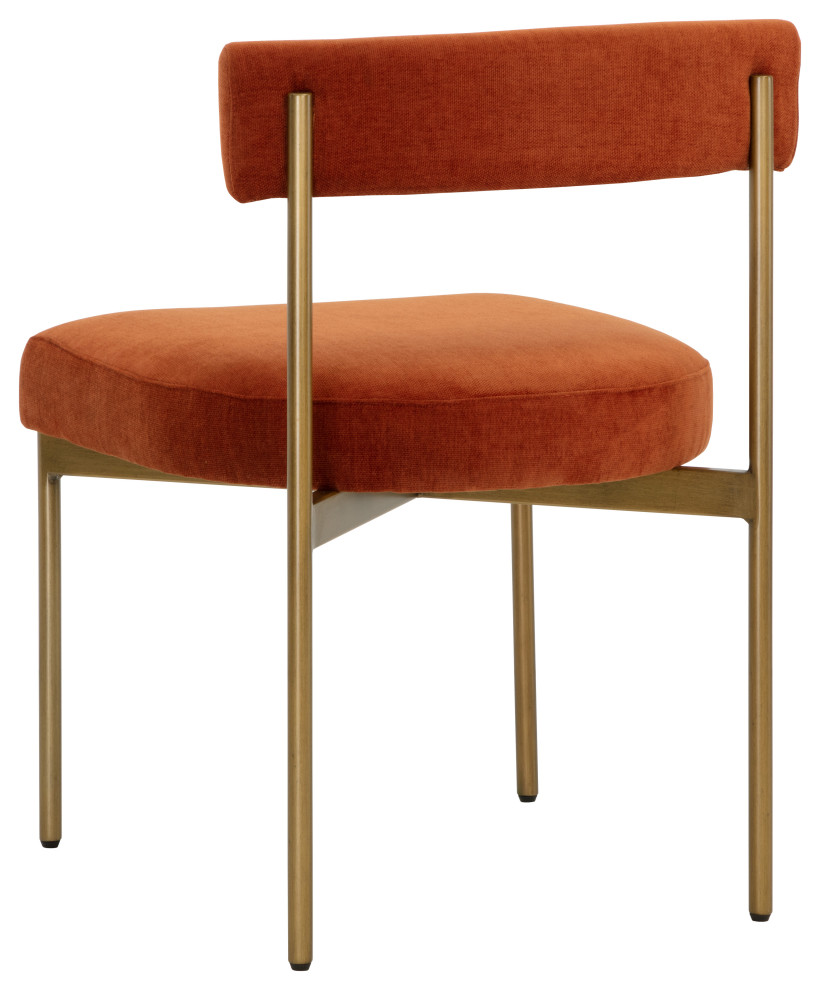 Seneca Dining Chair  Antique Brass  Danny Rust  Set of 2   Midcentury   Dining Chairs   by Sunpan Modern Home  Houzz