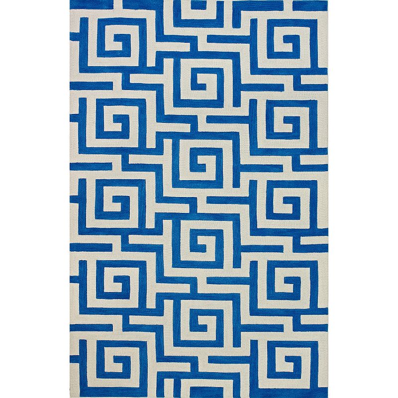 Addison Optics Classic Greek Key Steel Area Rug