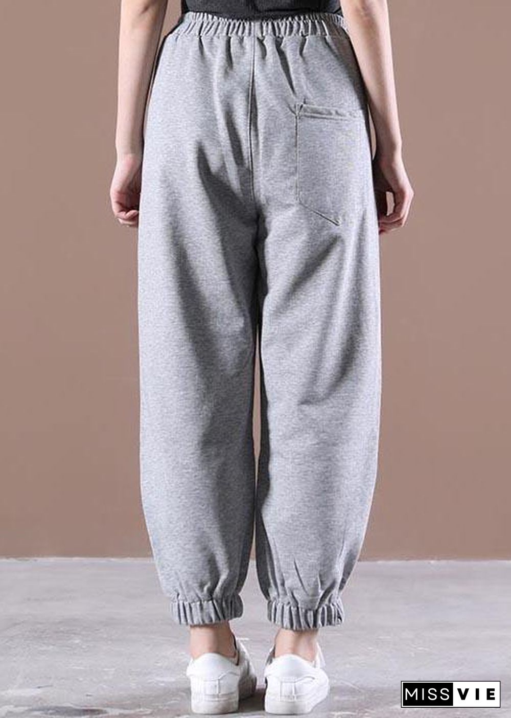 Stylish Grey Graphic Jogging Summer Cotton Pants