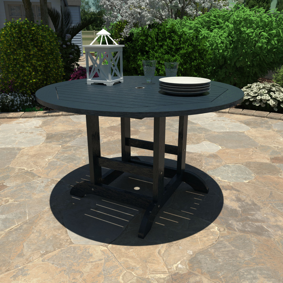 Sequoia 48 quotRound Dining Table   Transitional   Outdoor Dining Tables   by highwood  Houzz