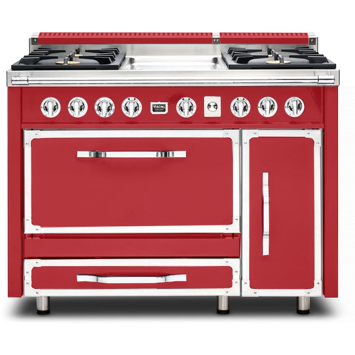 Viking 48-inch Freestanding Dual Fuel Range with True Convection Technology TVDR481-4GSM