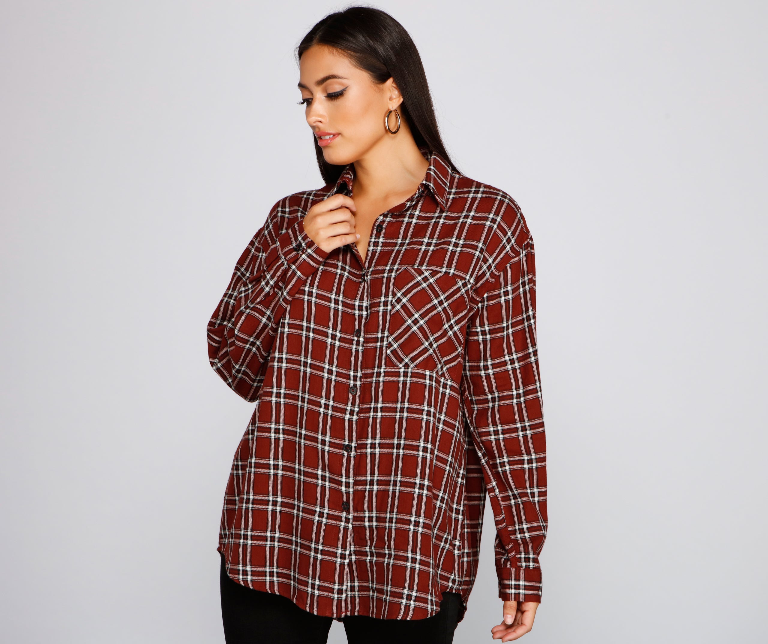 Mad About It Plaid Button Down Shirt