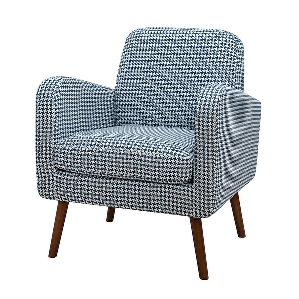 Aeetes Modern Upholstered Armchair with Solid Wood Legs by HULALA HOME