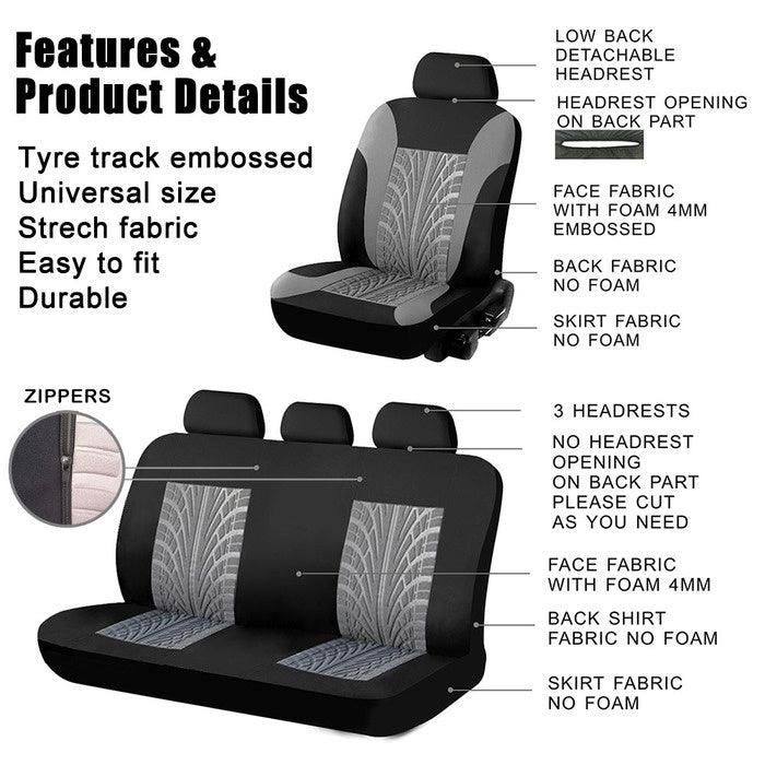 HOTBEST Car Seat Cover Universal Full Set Butterfly Seat Cover Styling Automobile Interior Accessories