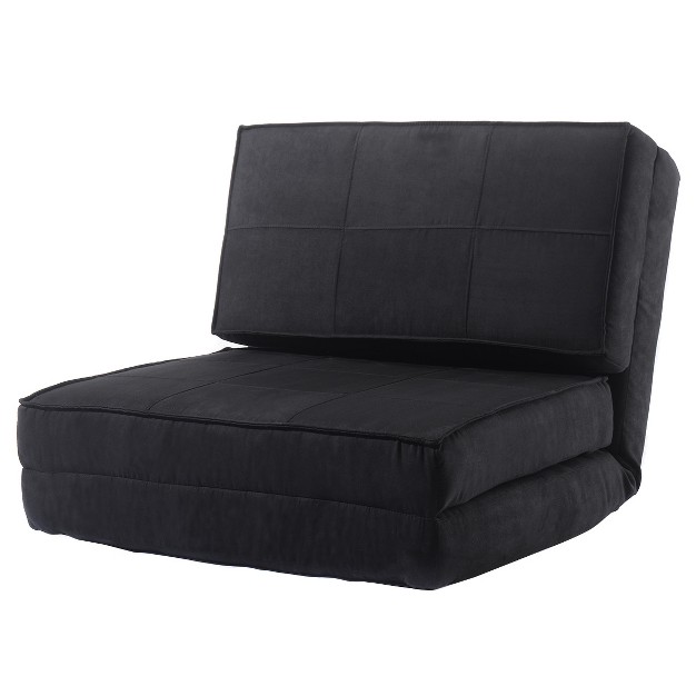 Tangkula Fold Down Chair Convertible Couch Grayblack