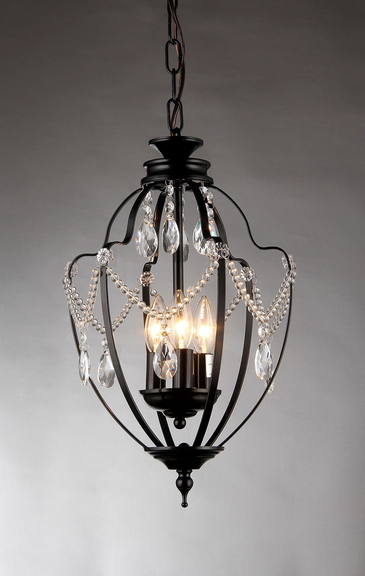 Warehouse of Tiffany RL8039 Kennedy 3 light Black ...