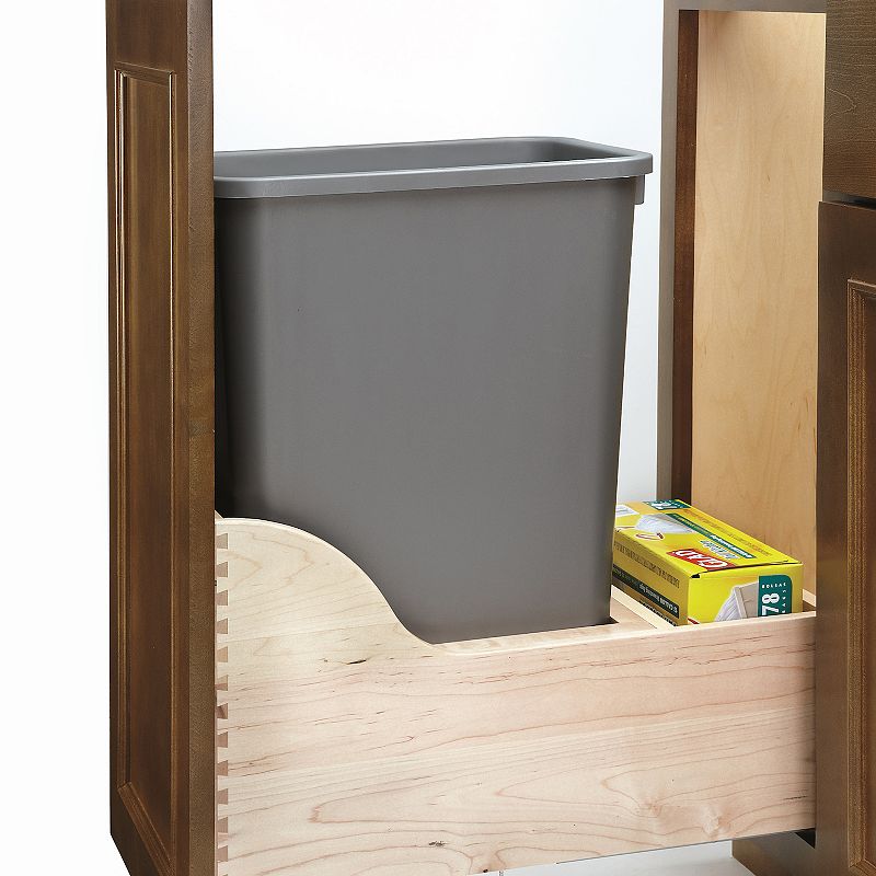 Rev-A-Shelf 4WCSC-1550DM-1 50 Quart Bottom Mount Pullout Waste Trash Container