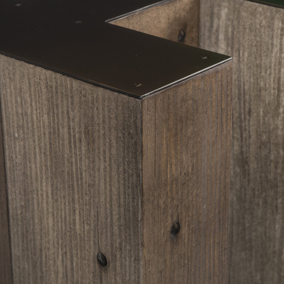 I Letter Side Table   Industrial   Side Tables And End Tables   by AED Luxury Home Decor  Houzz