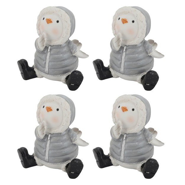 Saro Lifestyle Bird With Snow Jacket Home Decoration