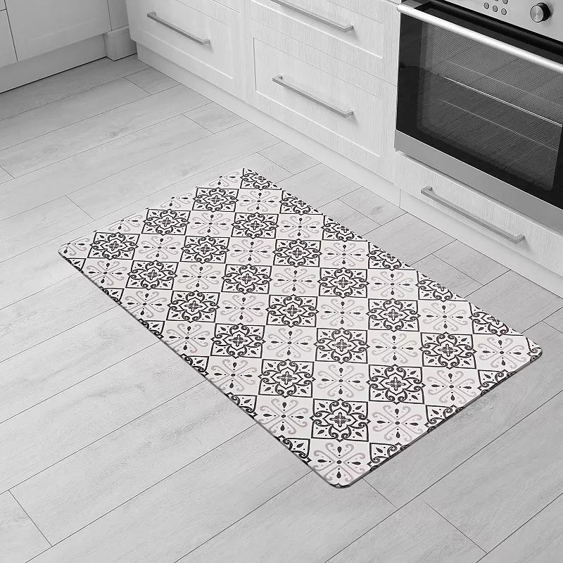 World Rug Gallery Contemporary Tile Anti-Fatigue Mat