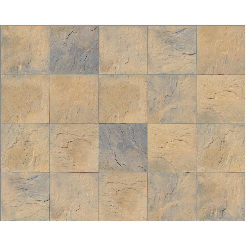 Nantucket Pavers Patio-on-a-Pallet 18 in. x 18 in. Concrete Tan Variegated Traditional Yorkstone Paver (32 Pieces72 Sq Ft) 30644