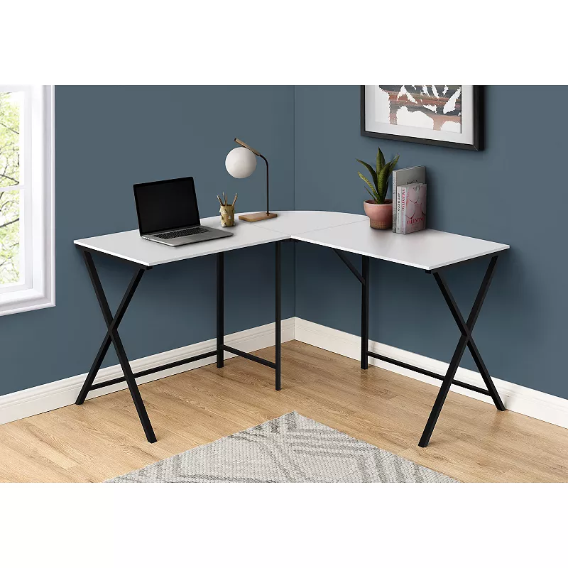 Monarch L-Shape Rounded Corner Computer Desk