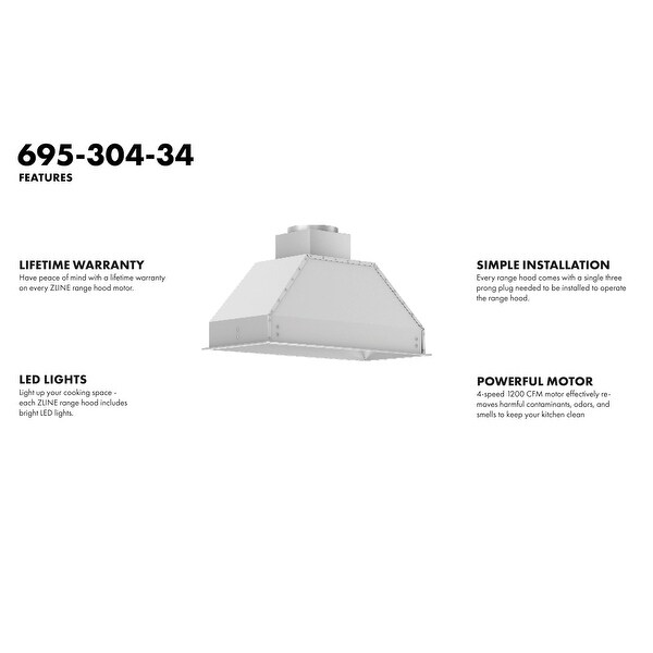 ZLINE Ducted Wall Mount Range Hood-Outdoor Approved Stainless Steel