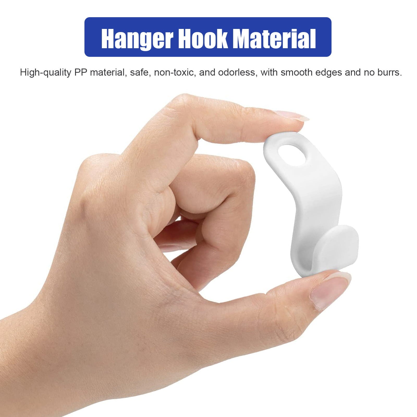 30pcs Clothes Hanger Connector Hooks, EEEkit Hanger Extender Clips, Cascading Hanger Hooks for Bedroom Closet, Heavy Duty Save Space, White