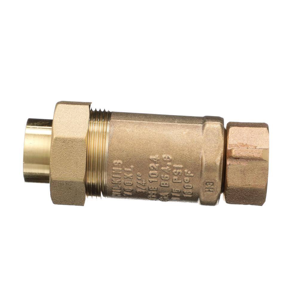 Zurn 1 in. Female Meter Union x 34 in. Female Union Dual Check Valve 1UFMX34UF-700XL