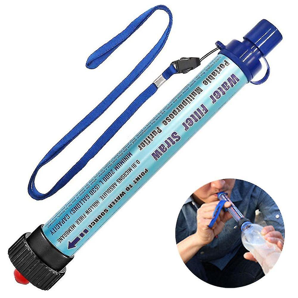 Personal Water Filter Straw， Portable Camping Micron Water Purifier