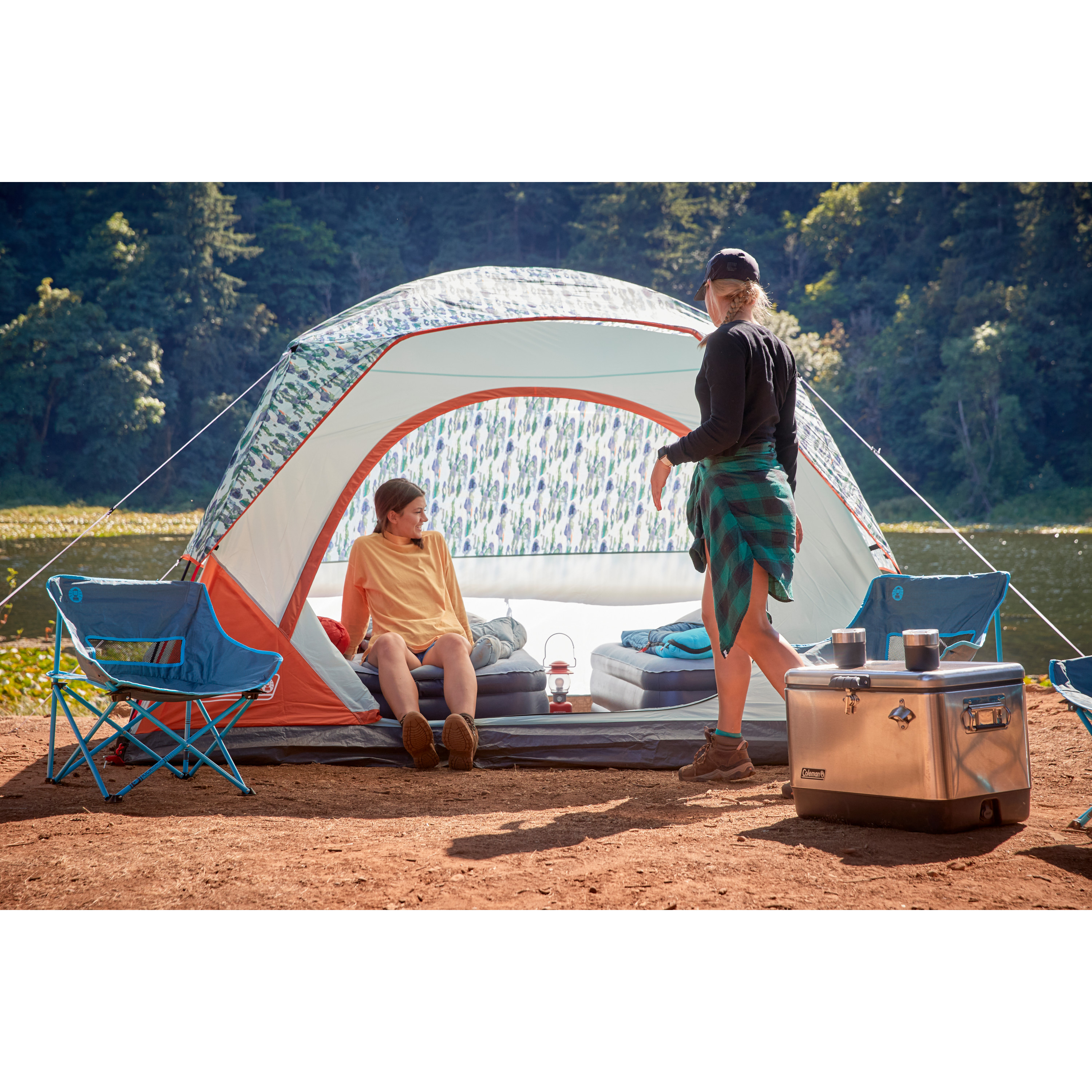 Coleman Skydome 6-Person Watercolor Series Camp Tent​