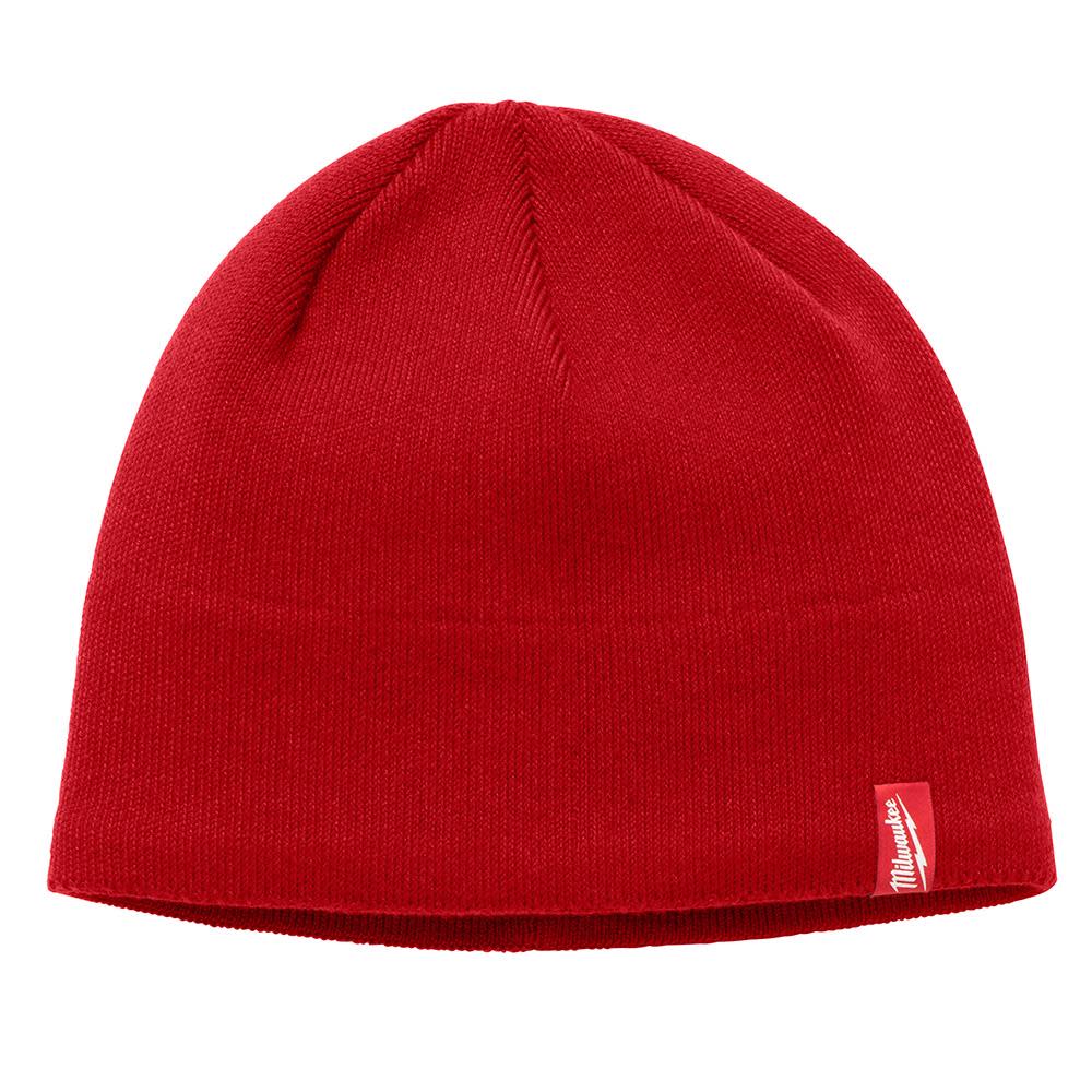 Milwaukee Fleece Lined Knit Hat - Red 502R from Milwaukee