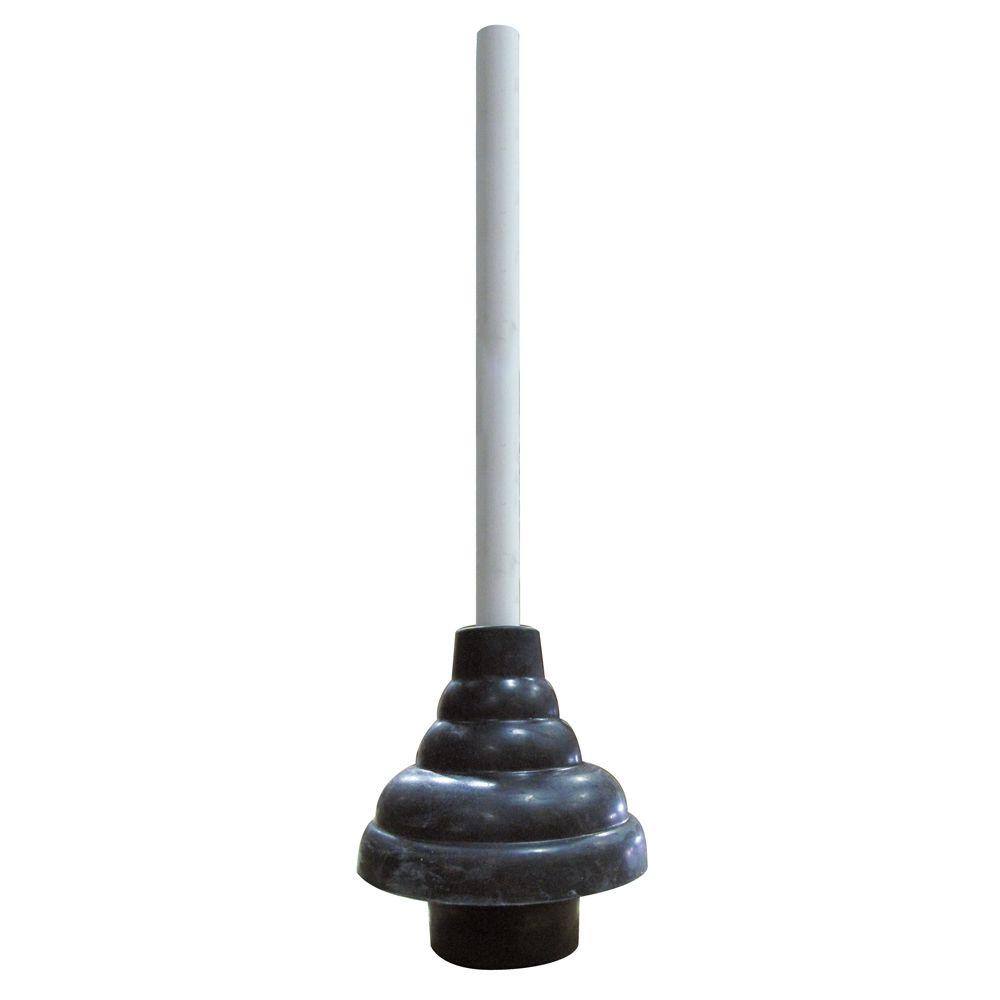 KEENEY 6 in. Plunger Double Thrust Force Cup with White Handle PP845-7