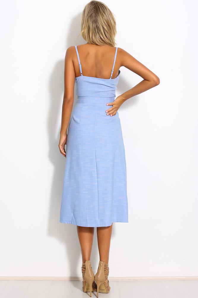 Listen Up Maxi Dress Blue