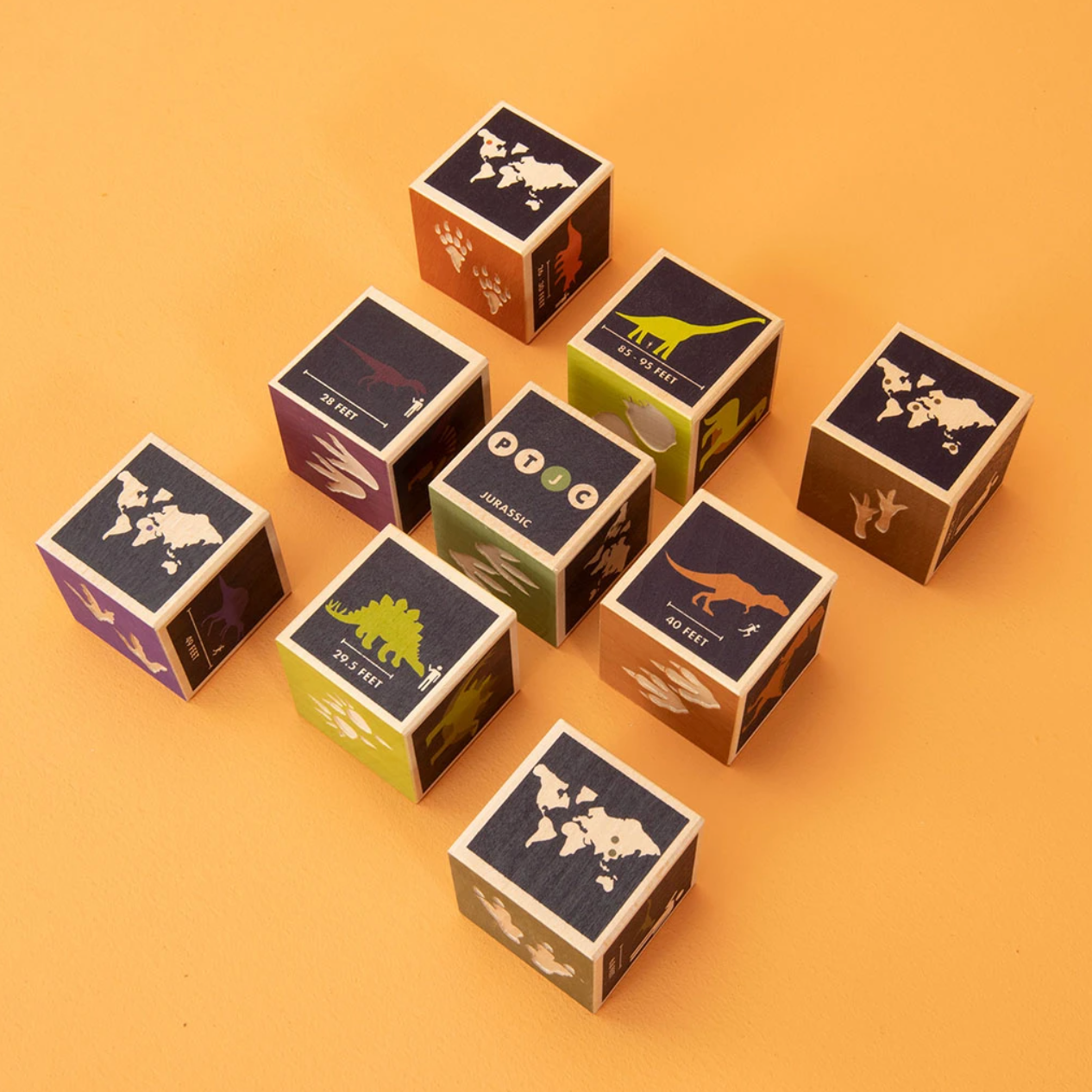 Dinosaur Wooden Blocks by Uncle Goose