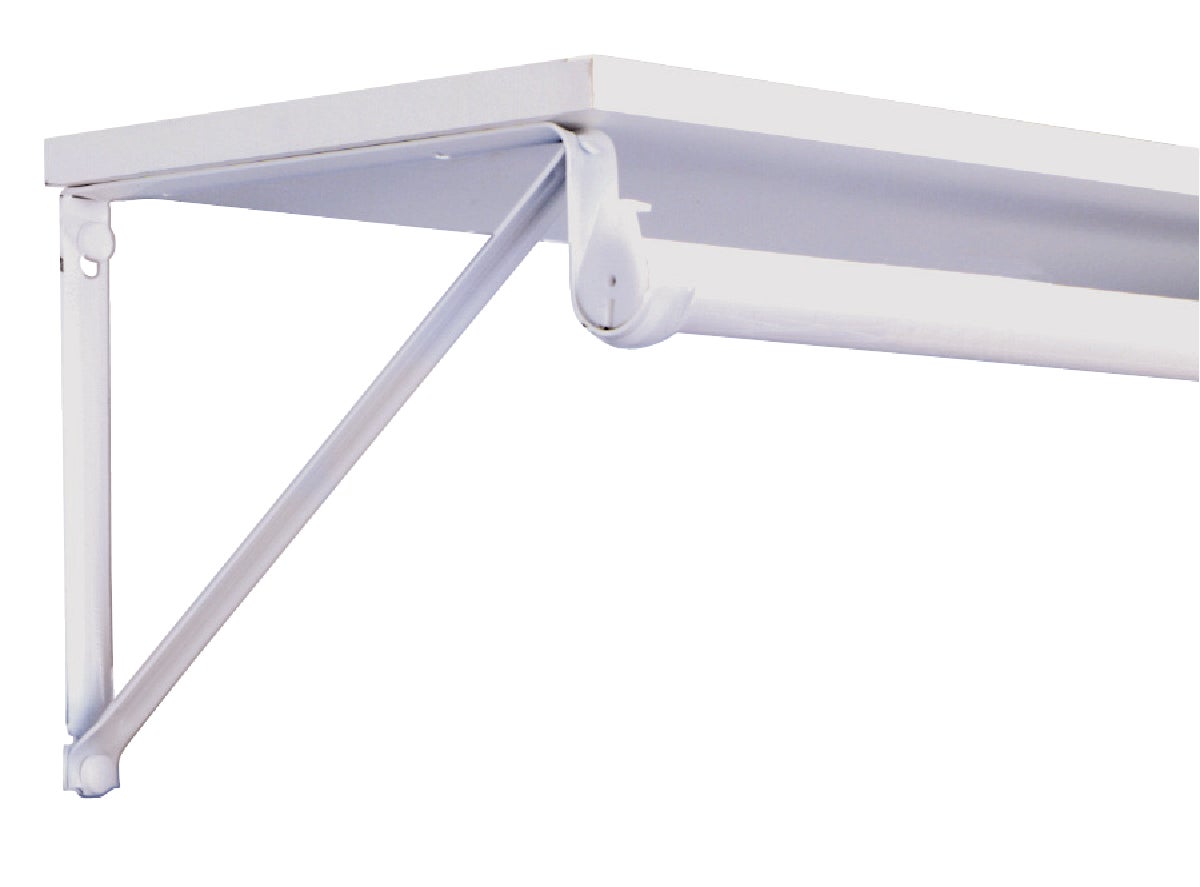 John Sterling Closet-Pro Heavy-Duty Shelfamp Rod Bracket White