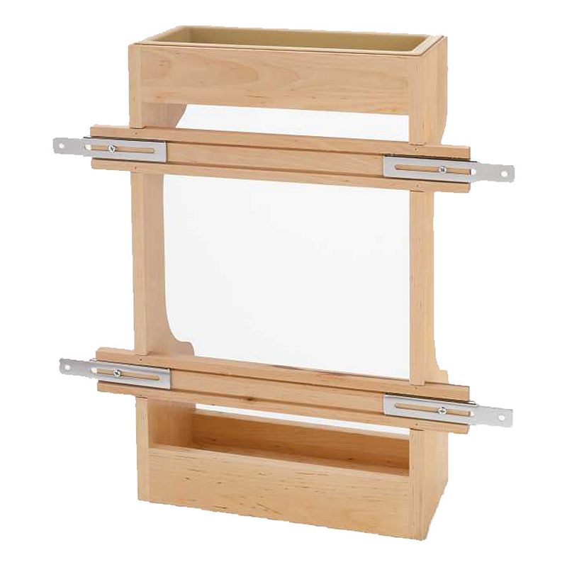 Rev-A-Shelf Door Mount Sink Base Cabinet Storage Organizer， Wood， 4SBSU-18