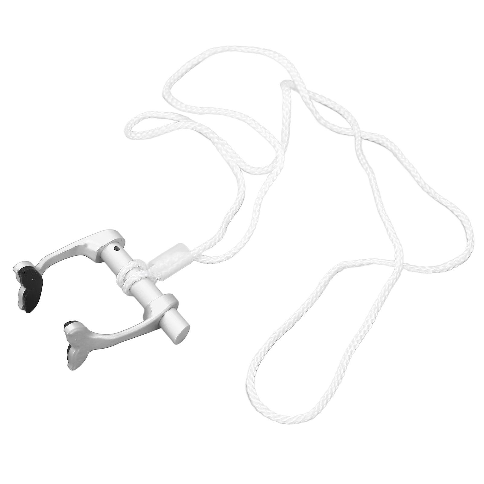 Freediving Nose Clip Swimming Nose Plugs With Anti Lost Strap For Diving Beginners Trainingsilver